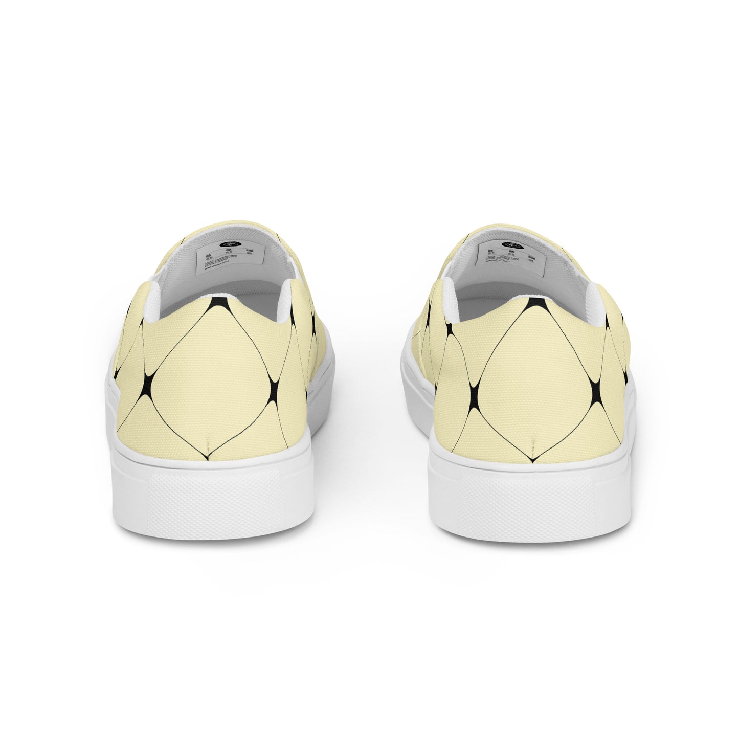 Silk Road | Women’s Slip-on Canvas Shoes | Yellow Diamond