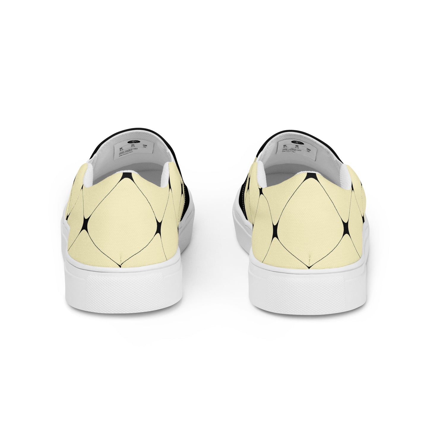 Silk Road | Women’s Slip-on Canvas Shoes | Yellow Diamond 2Tone