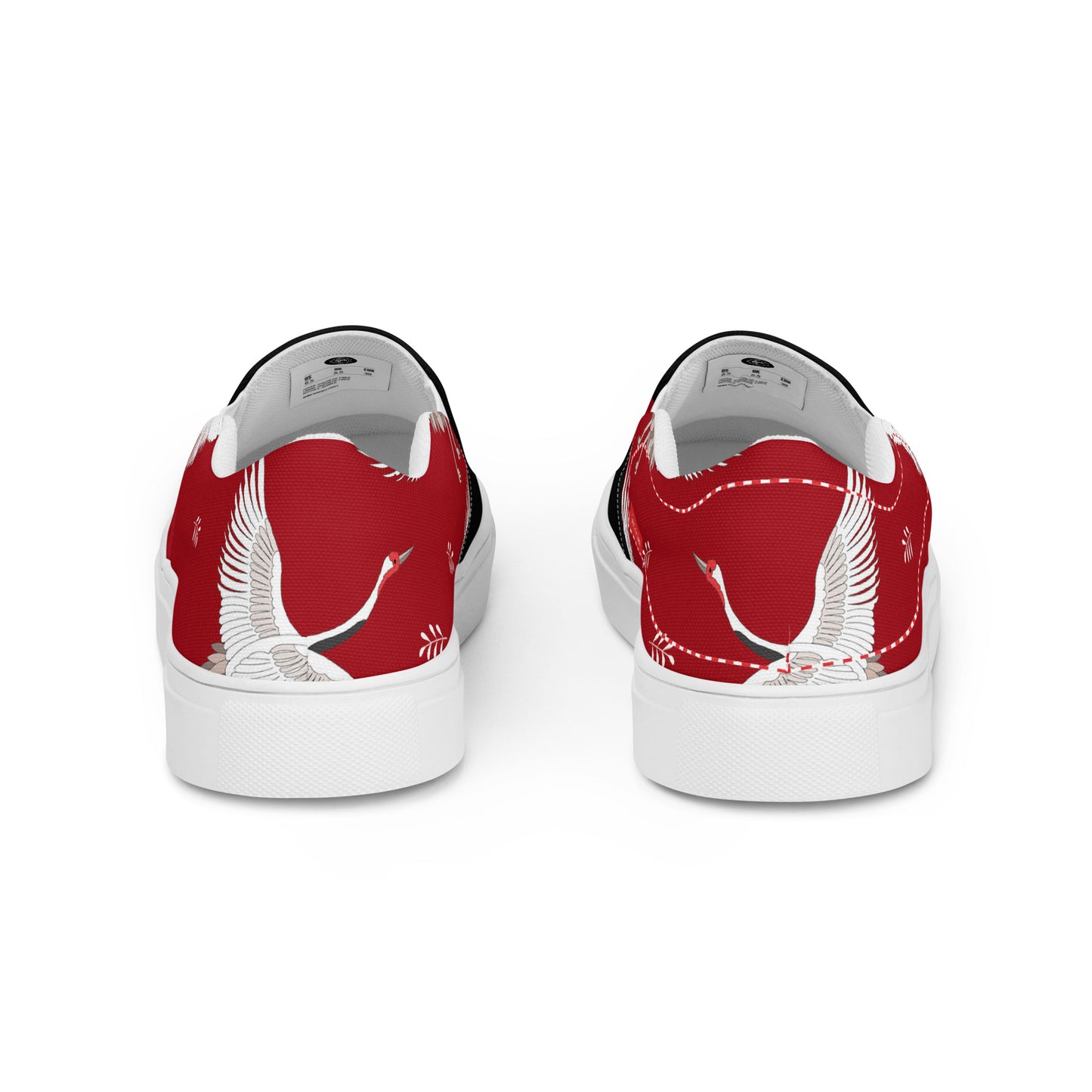 Silk Road | Women’s Slip-on Canvas Shoes | Red Crane 2Tone