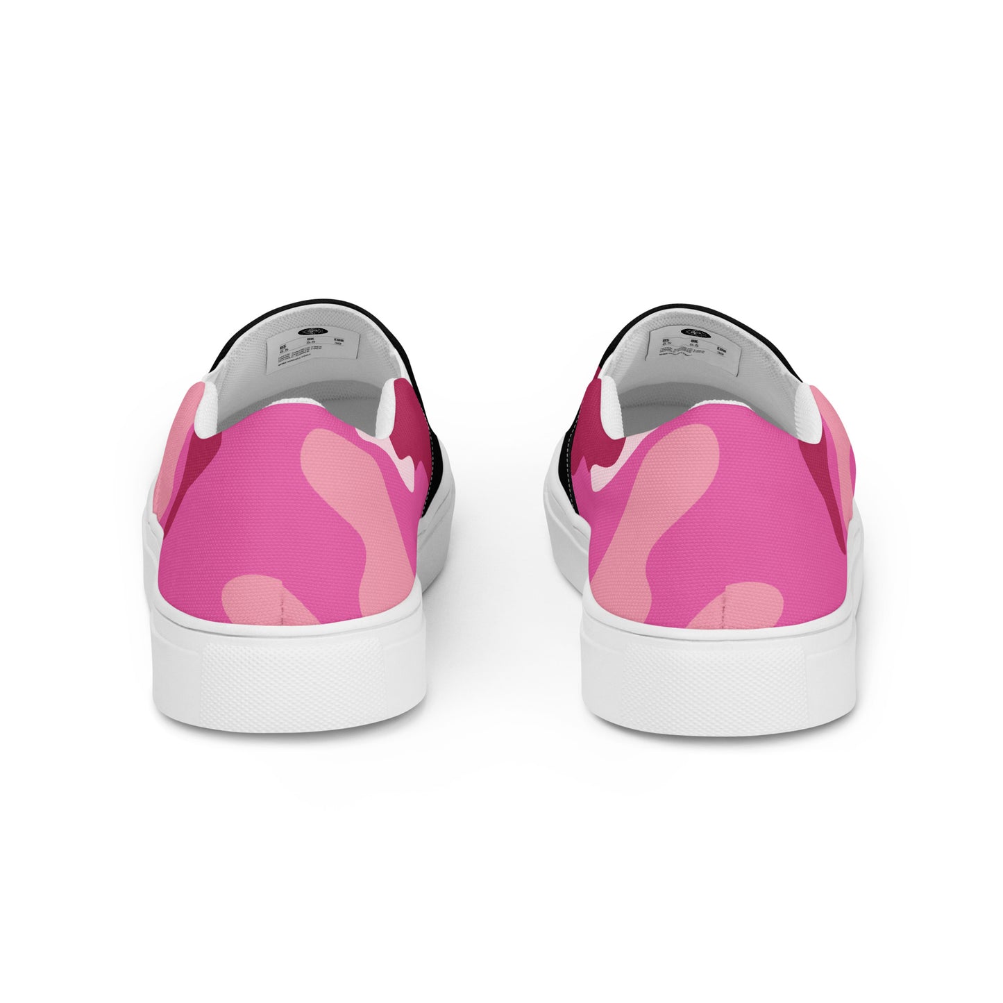 GeoMetro | Women’s Slip-on Canvas Shoes | Pink Camo 2Tone