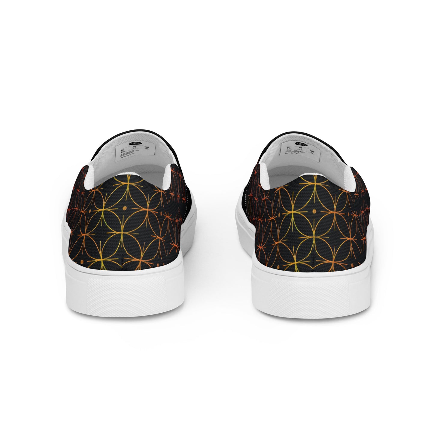 GeoMetro | Women’s Slip-On Canvas Shoes | Luna Black 2Tone