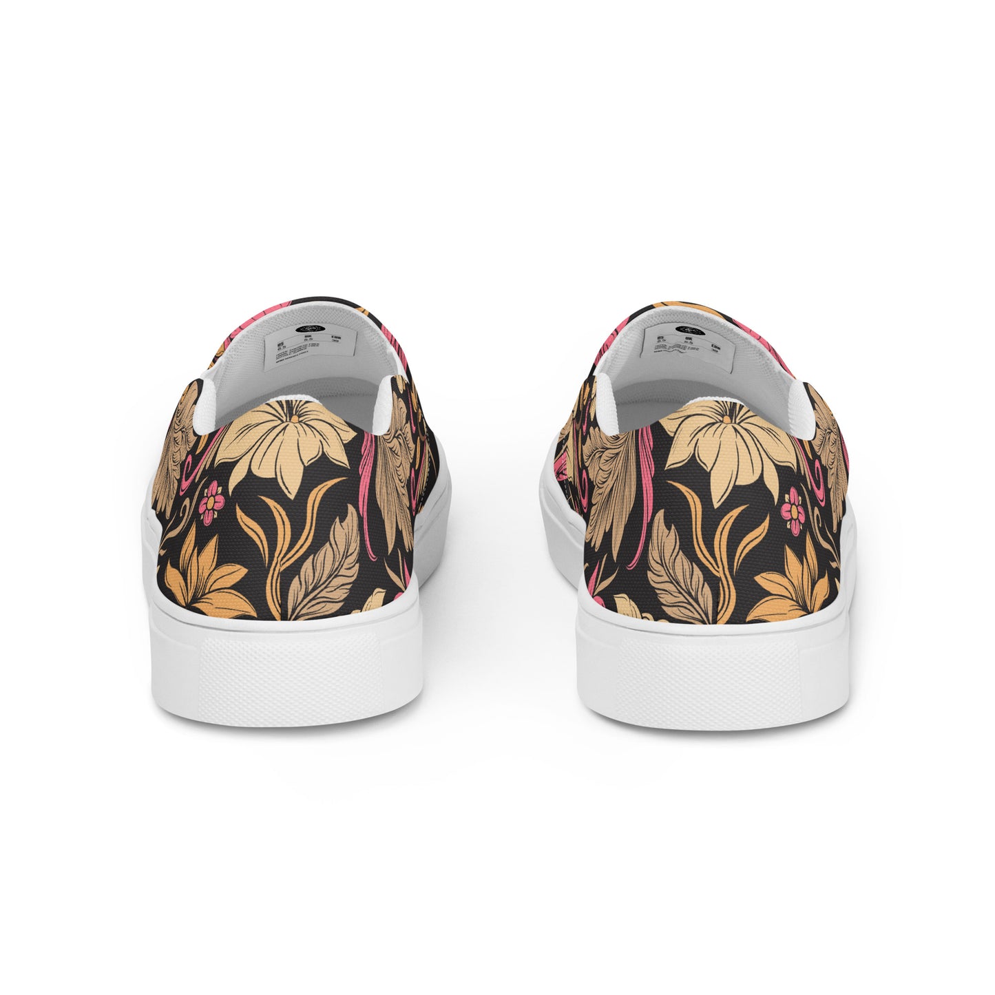 Eden Garden | Women’s Slip-on Canvas Shoes | Retro Flower