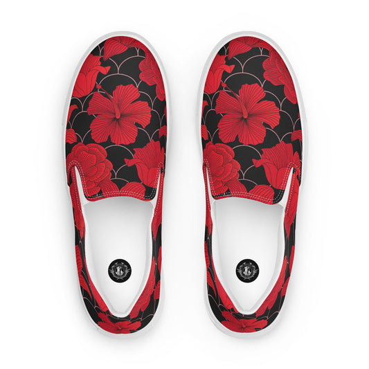 Eden Garden | Women’s Slip-on Canvas Shoes | Red Lily