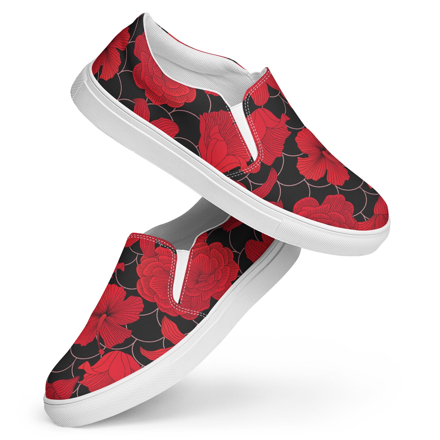 Eden Garden | Women’s Slip-on Canvas Shoes | Red Lily