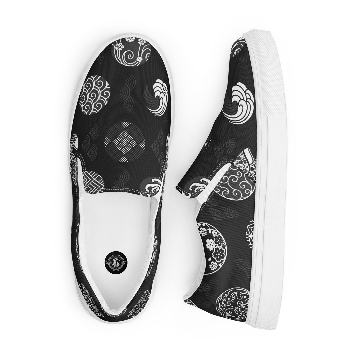 Silk Road | Women’s Slip-on Canvas Shoes | Black Seal