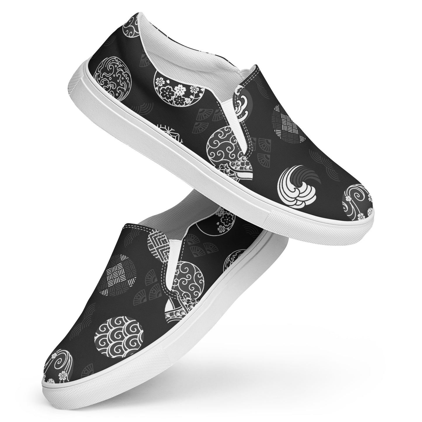 Silk Road | Women’s Slip-on Canvas Shoes | Black Seal