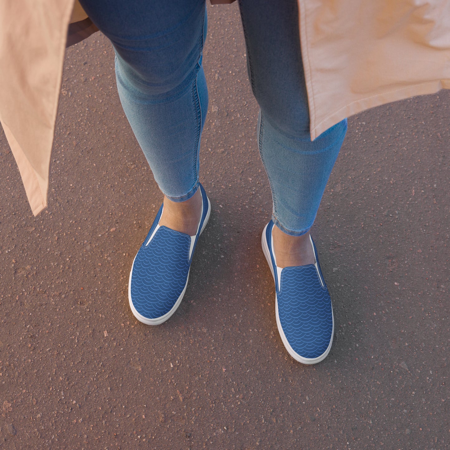 Silk Road | Women’s Slip-on Canvas Shoes | Blue Seas