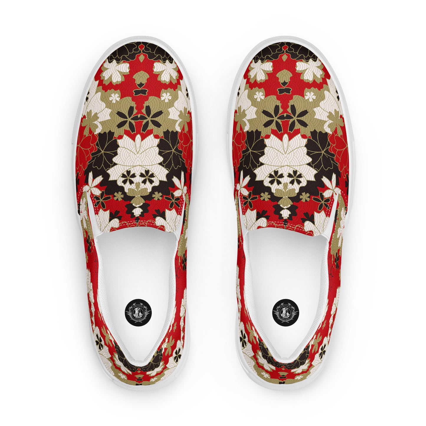 Silk Road | Women’s Slip-on Canvas Shoes | Black Lotus