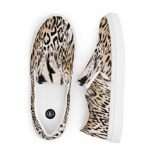 Eden Garden | Women’s Slip-on Canvas Shoes | Leopard