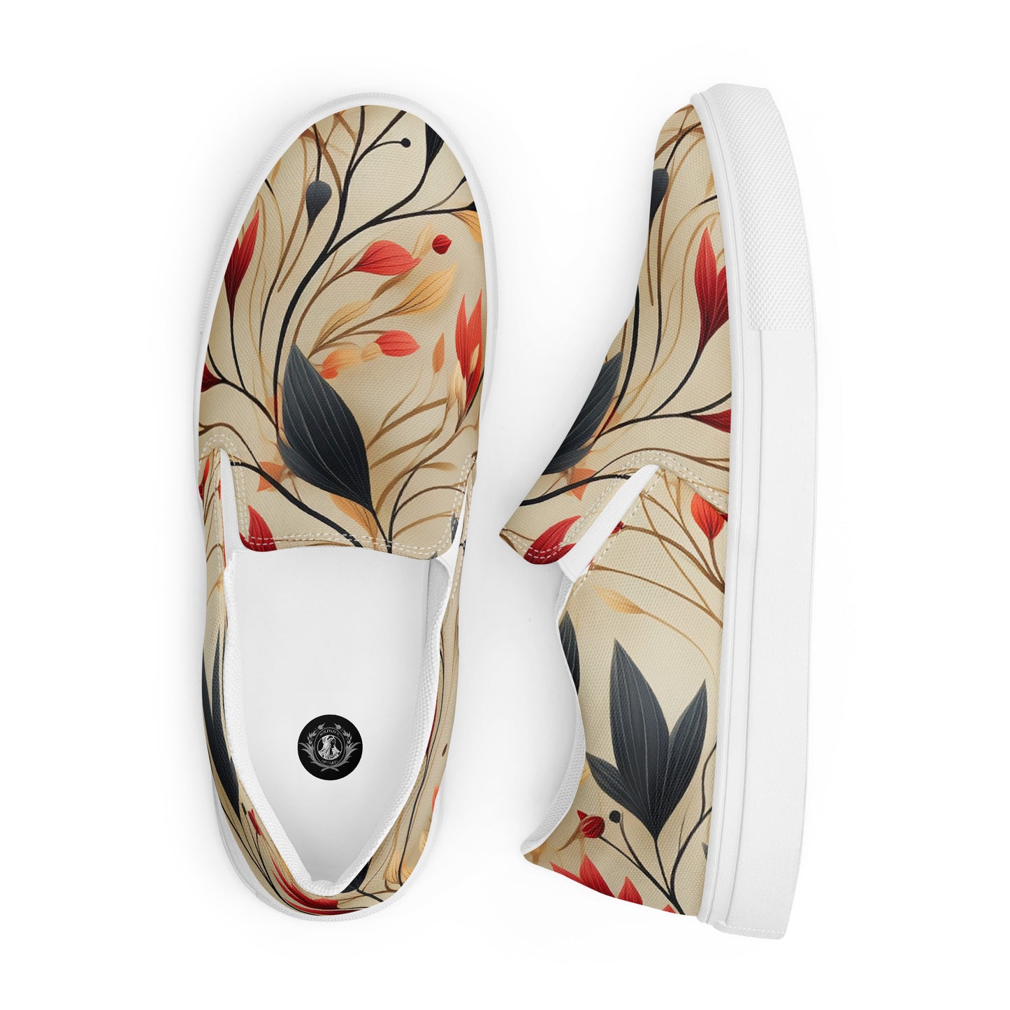 Eden Garden | Women’s Slip-on Canvas Shoes | Autumn Fire