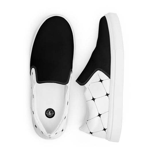 Silk Road | Women’s Slip-on Canvas Shoes | White Diamond 2Tone