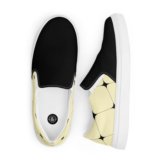 Silk Road | Women’s Slip-on Canvas Shoes | Yellow Diamond 2Tone