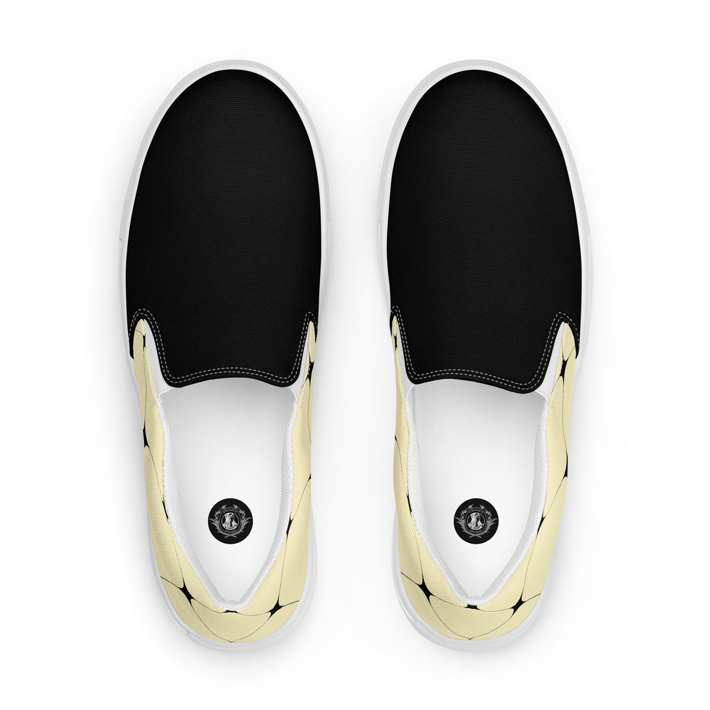 Silk Road | Women’s Slip-on Canvas Shoes | Yellow Diamond 2Tone