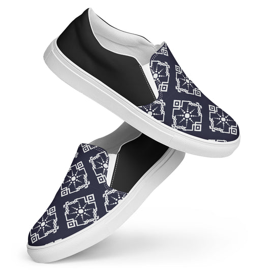 Silk Road | Women’s Slip-on Canvas Shoes | Moroccan Sun Halftone