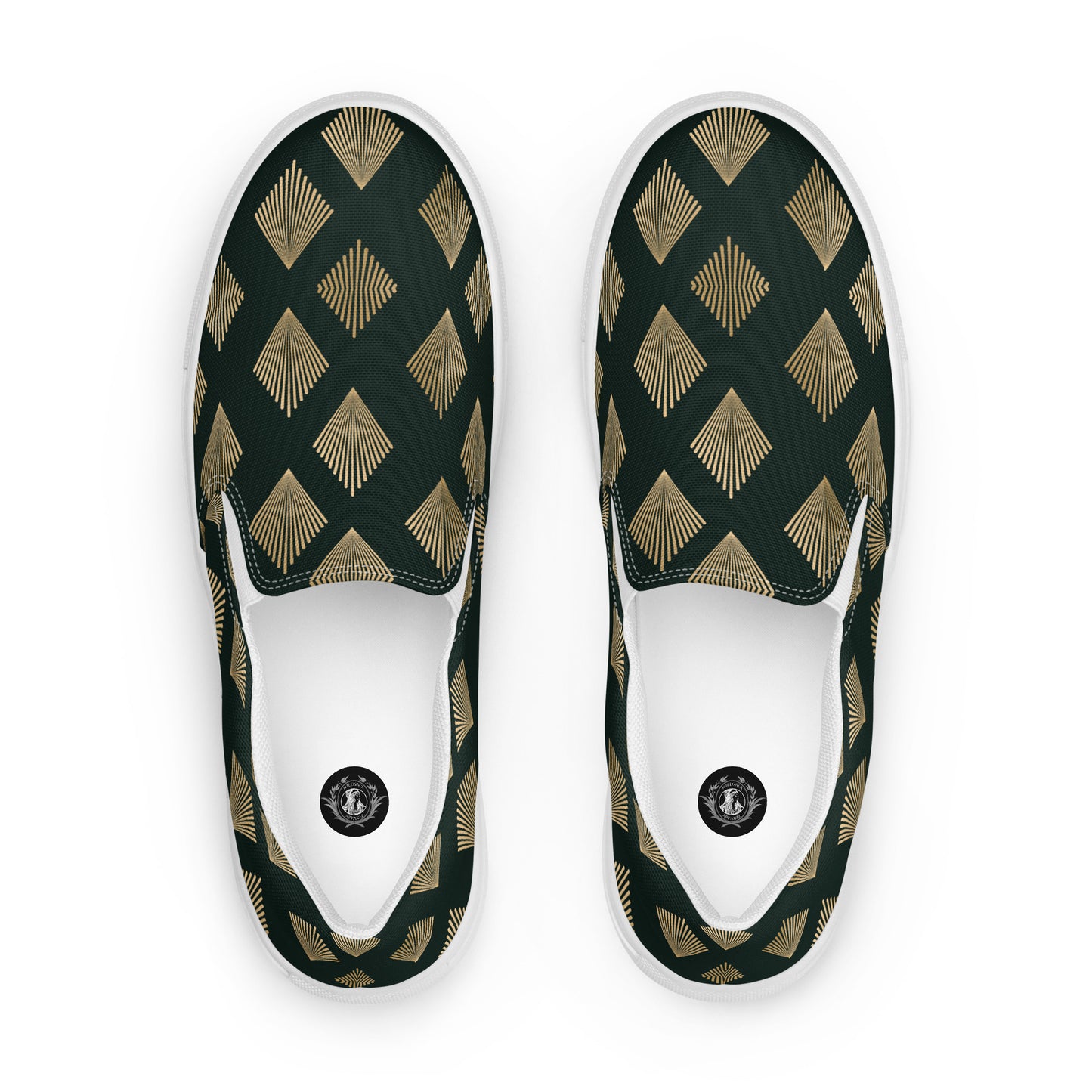 GeoMetro | Women’s Slip-on Canvas Shoes | Deco Diamond