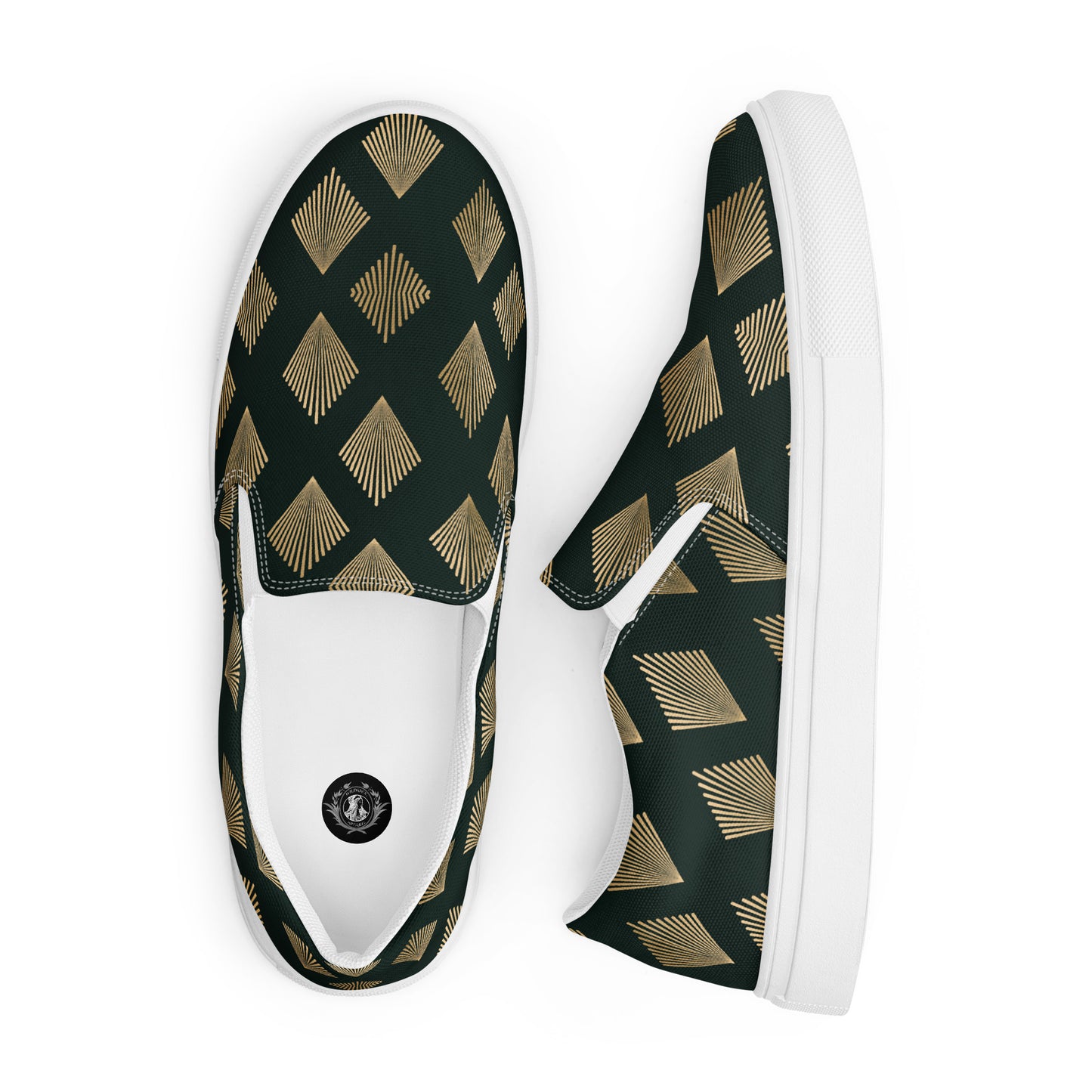 GeoMetro | Women’s Slip-on Canvas Shoes | Deco Diamond