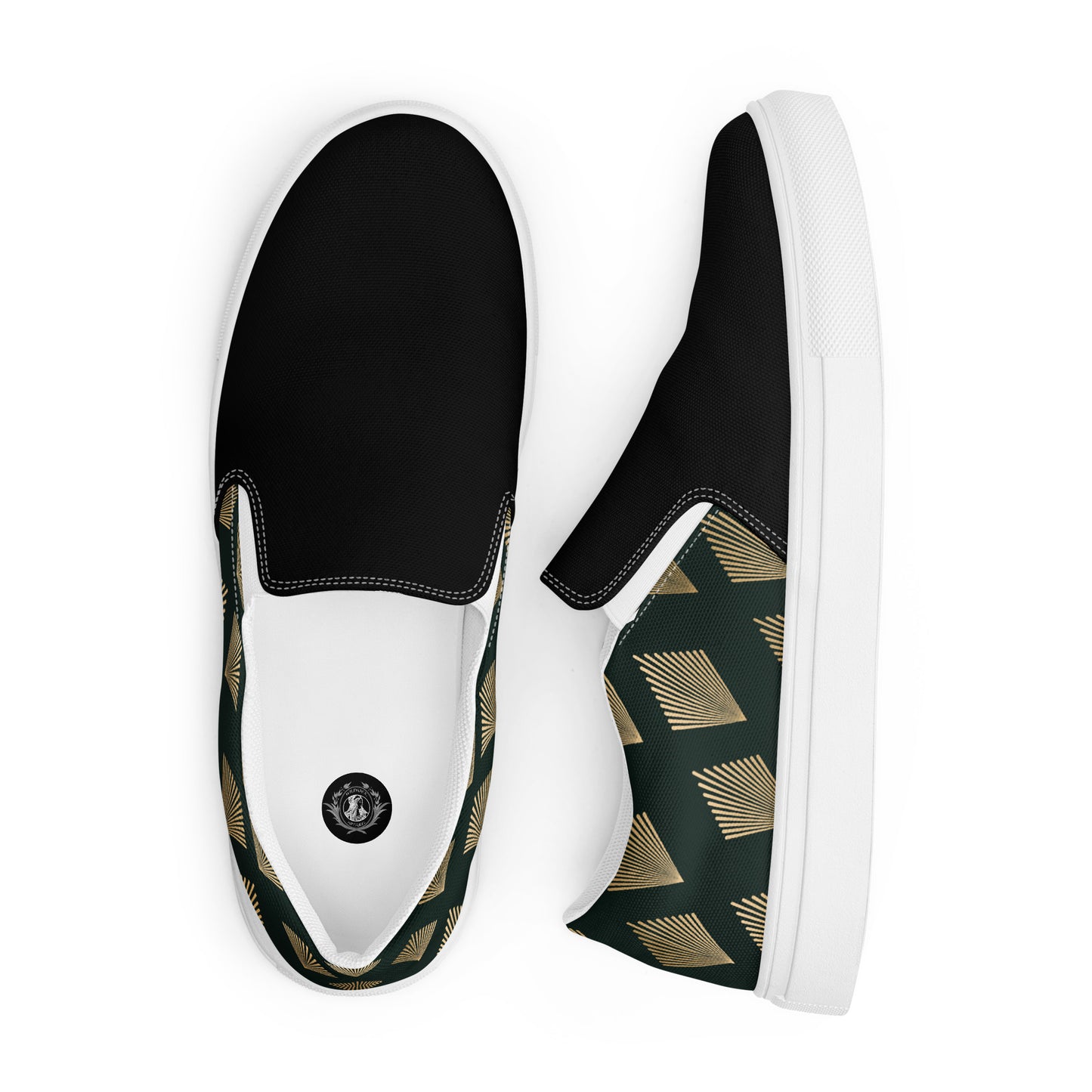 GeoMetro | Women’s Slip-on Canvas Shoes | Deco Diamond 2Tone