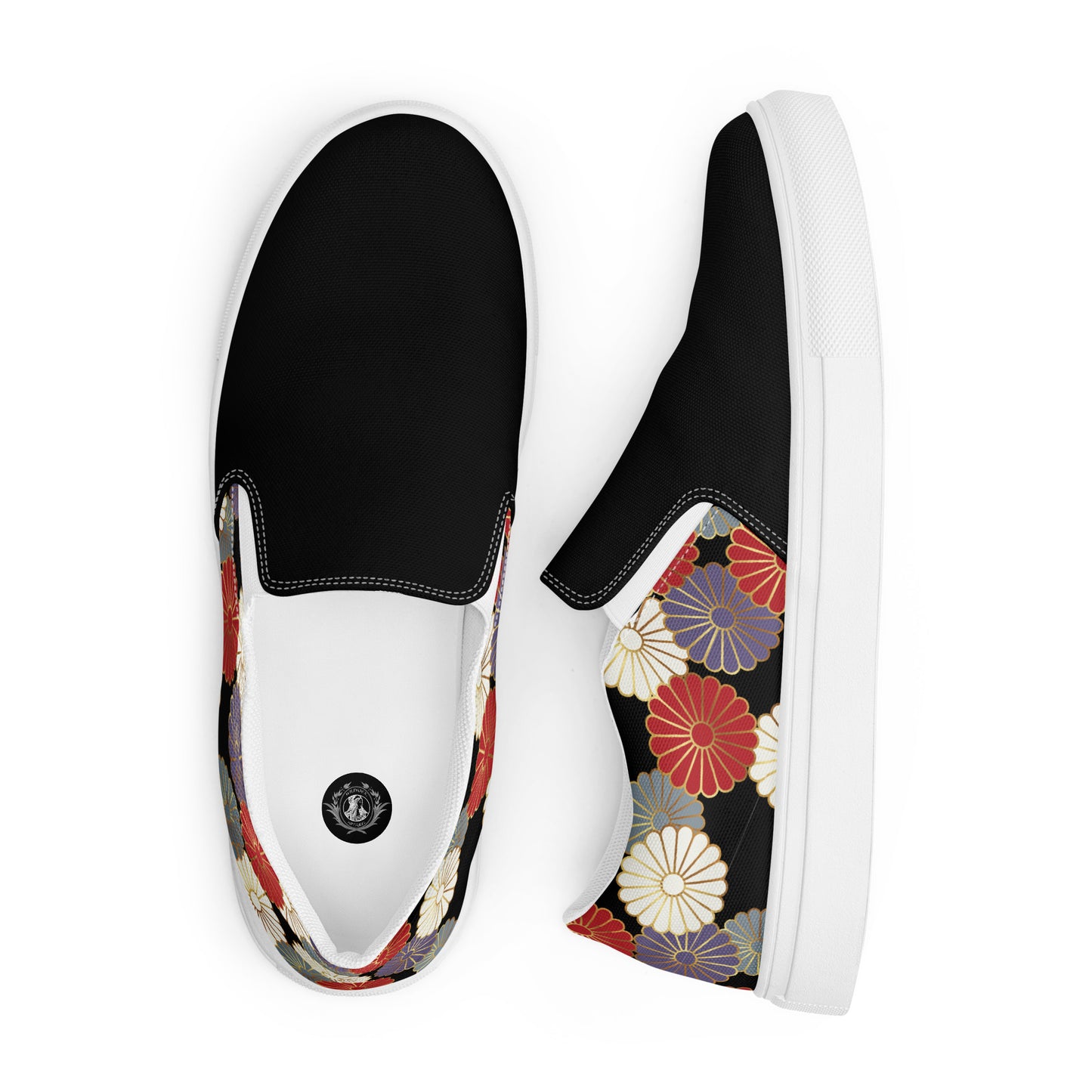 Silk Road | Women’s Slip-on Canvas Shoes | Chrysanthemum 2Tone