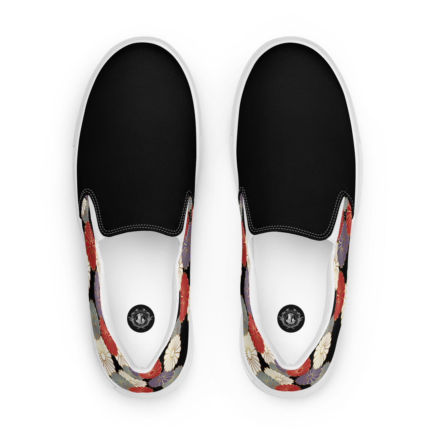 Silk Road | Women’s Slip-on Canvas Shoes | Chrysanthemum 2Tone