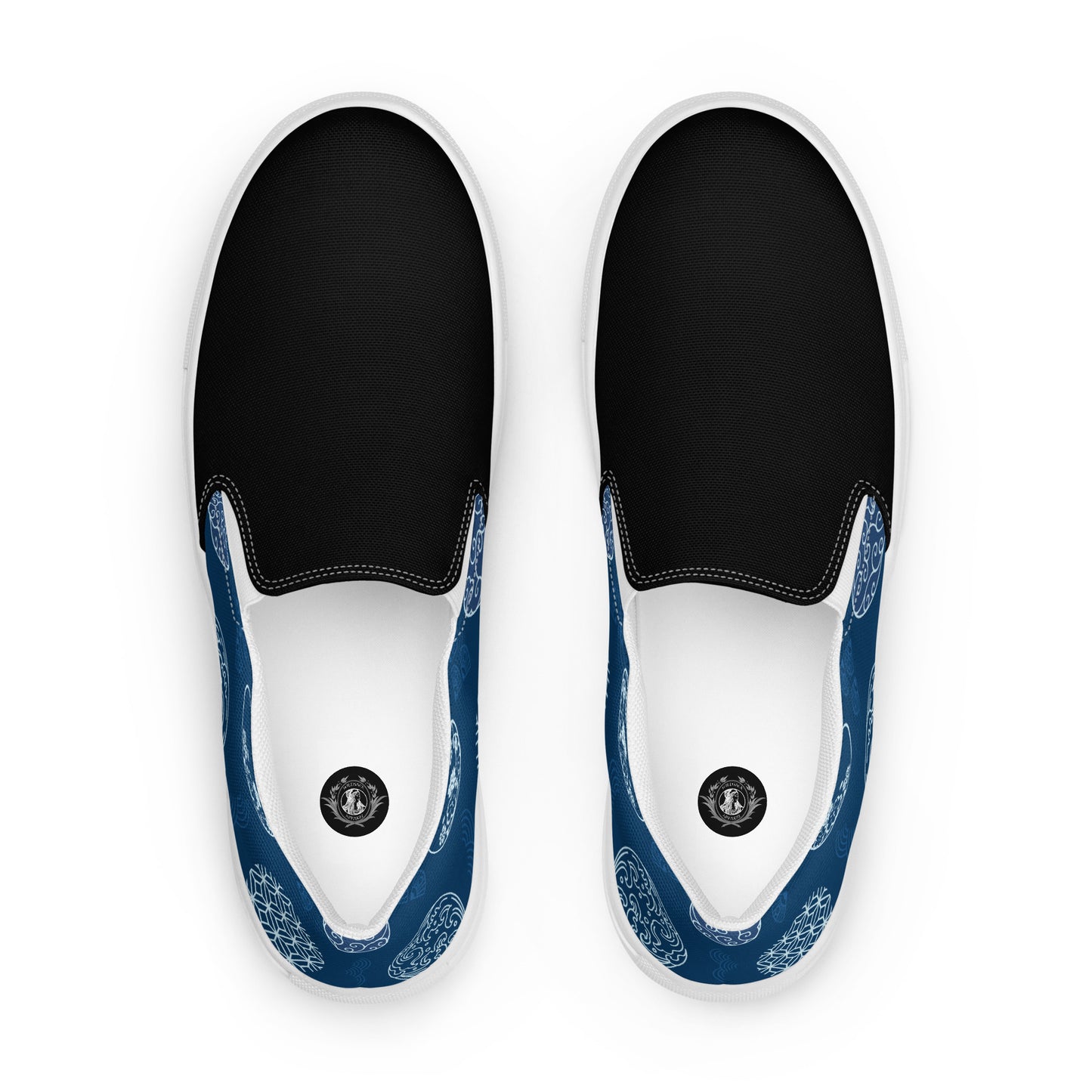 Silk Road | Women’s Slip-on Canvas Shoes | Blue Seals 2Tone