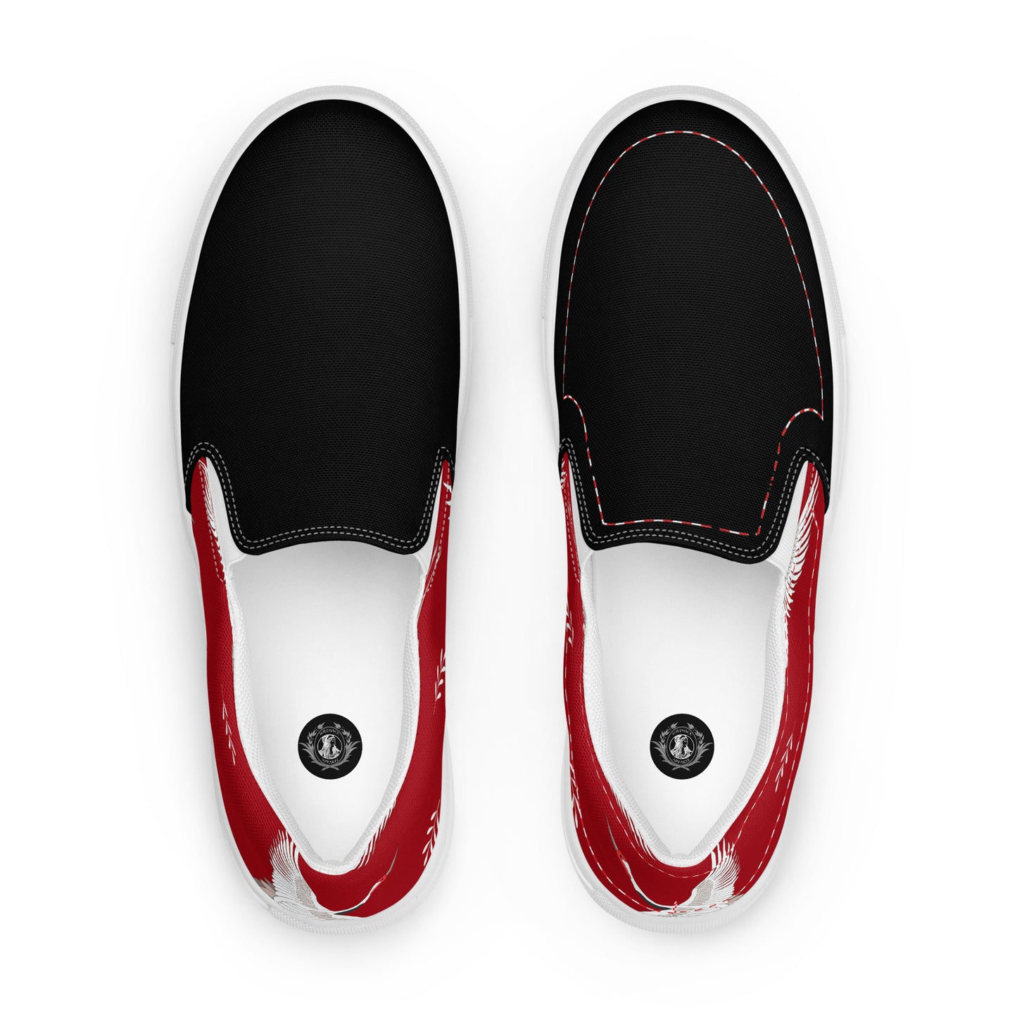 Silk Road | Women’s Slip-on Canvas Shoes | Red Crane 2Tone