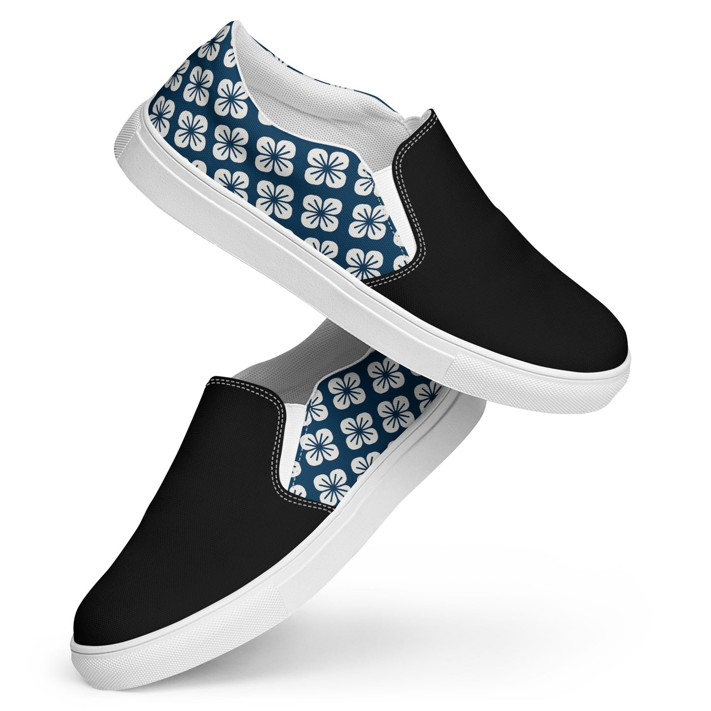 Silk Road | Women’s Slip-on Canvas Shoes | Blue Orchid 2Tone