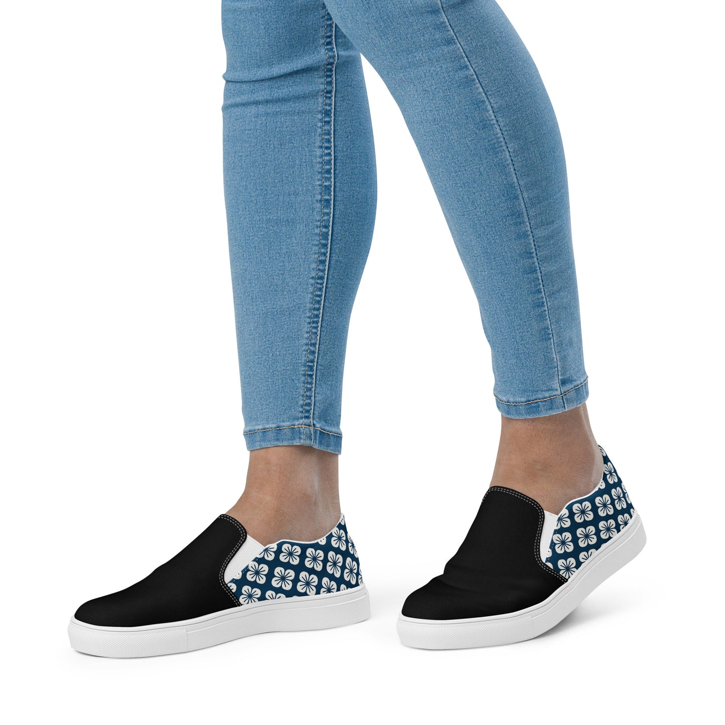 Silk Road | Women’s Slip-on Canvas Shoes | Blue Orchid 2Tone