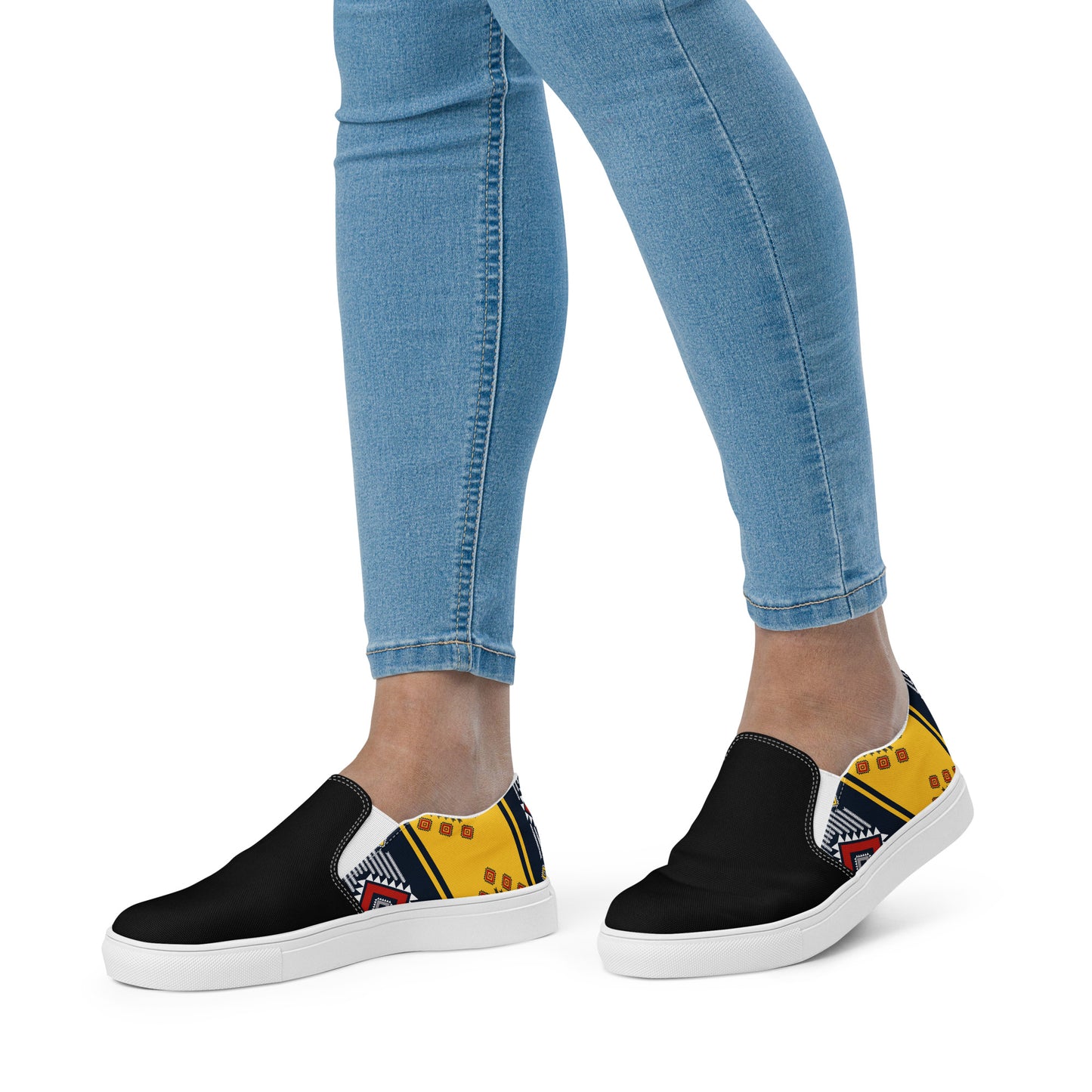 Southwest | Women’s Slip-on Canvas Shoes | Kaibito 2Tone