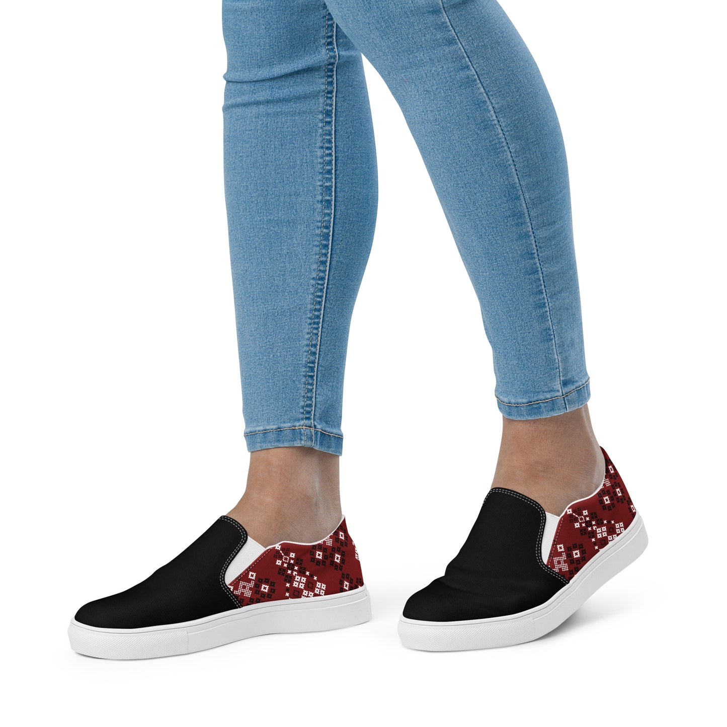 Southwest | Women’s Slip-on Canvas Shoes | Red Mesa 2Tone