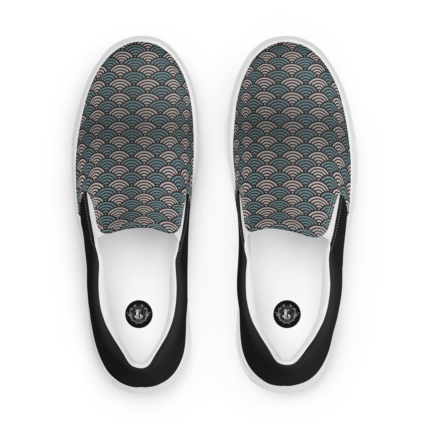 Silk Road | Women’s Slip-on Canvas Shoes | Sea Foam Halftone