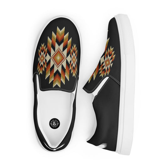 Southwest | Women’s Slip-on Canvas Shoes | Night Sky Halftone