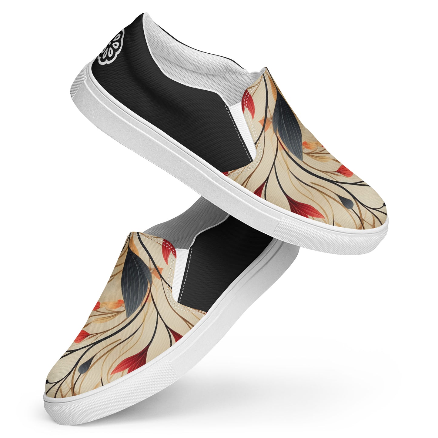 Eden Garden | Women’s Slip-on Canvas Shoes | Autumn Fire Halftone