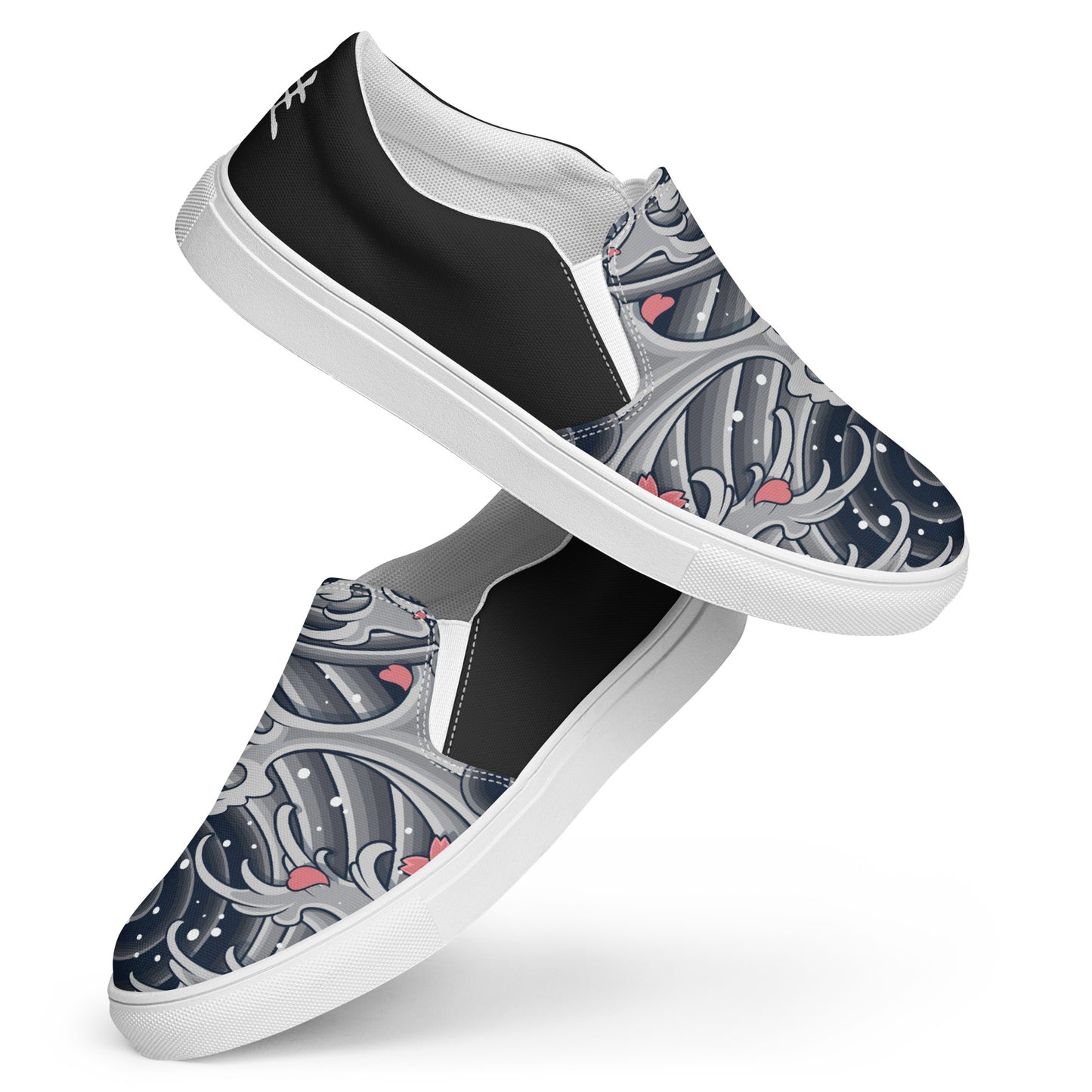 Silk Road | Women’s Slip-on Canvas Shoes | Sea Storm Halftone