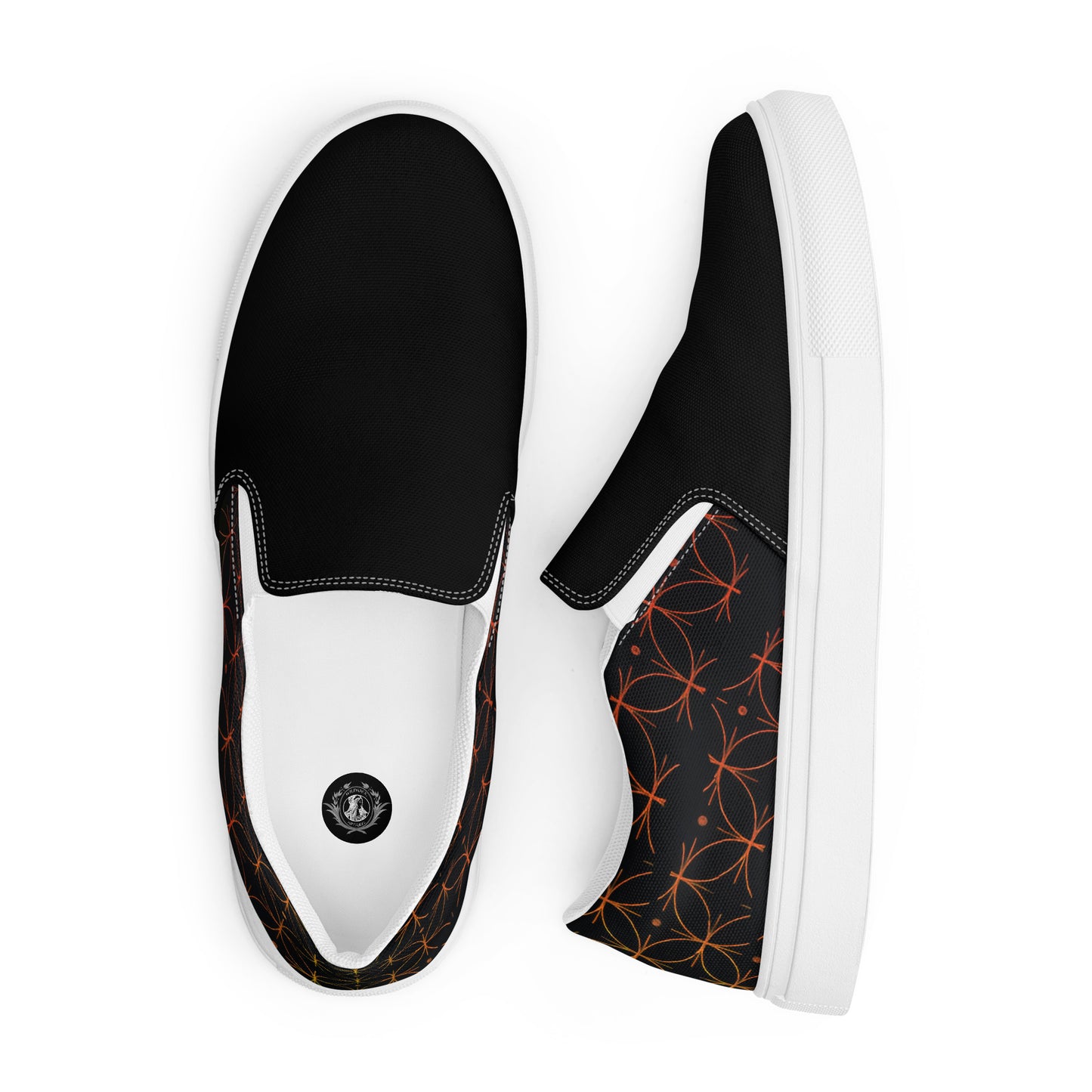 GeoMetro | Women’s Slip-On Canvas Shoes | Luna Black 2Tone