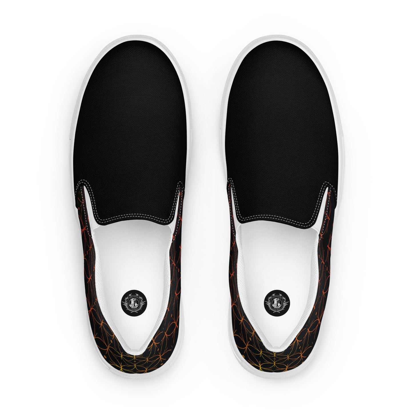 GeoMetro | Women’s Slip-On Canvas Shoes | Luna Black 2Tone