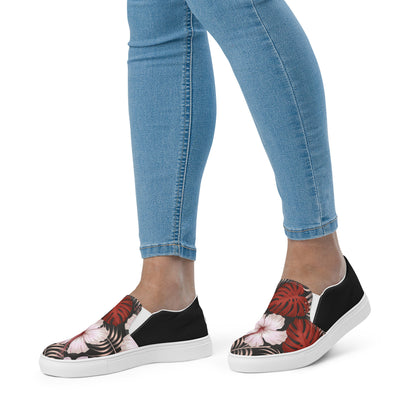 Eden Garden | Women’s Slip-on Canvas Shoes | Kuai Halftone - WildSage Market