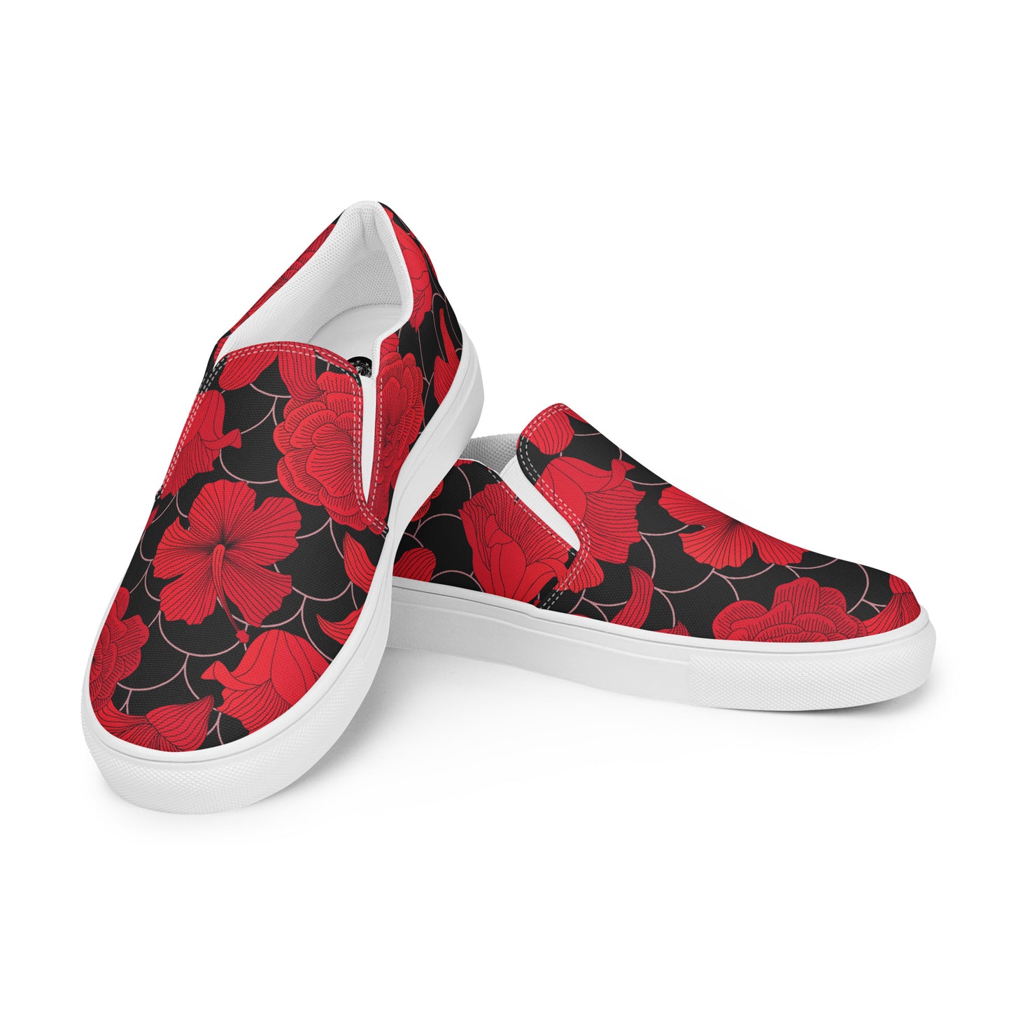 Eden Garden | Women’s Slip-on Canvas Shoes | Red Lily