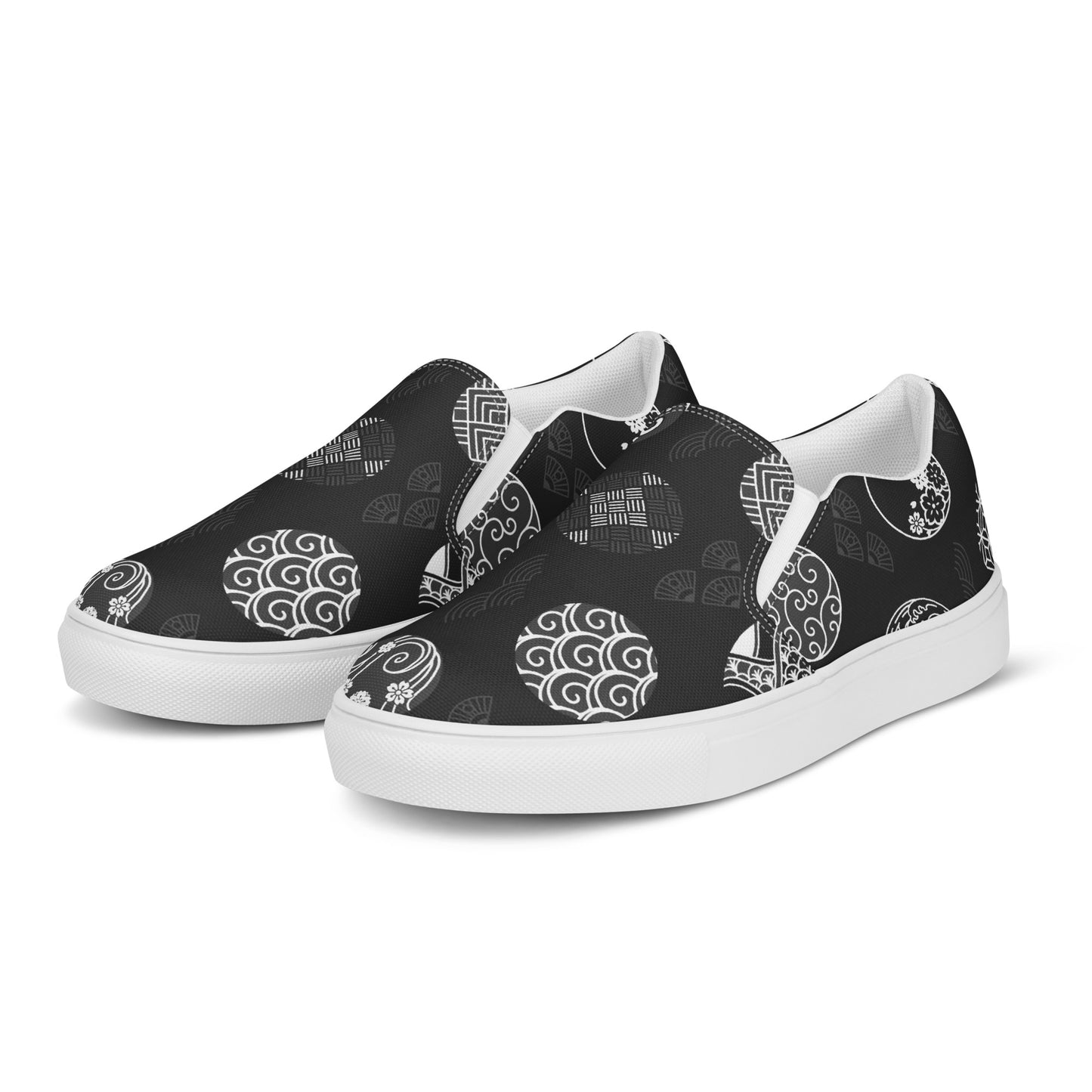 Silk Road | Women’s Slip-on Canvas Shoes | Black Seal