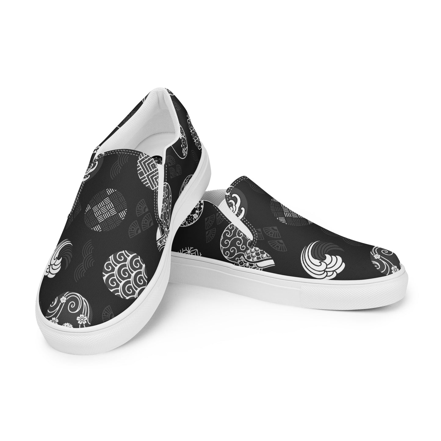 Silk Road | Women’s Slip-on Canvas Shoes | Black Seal