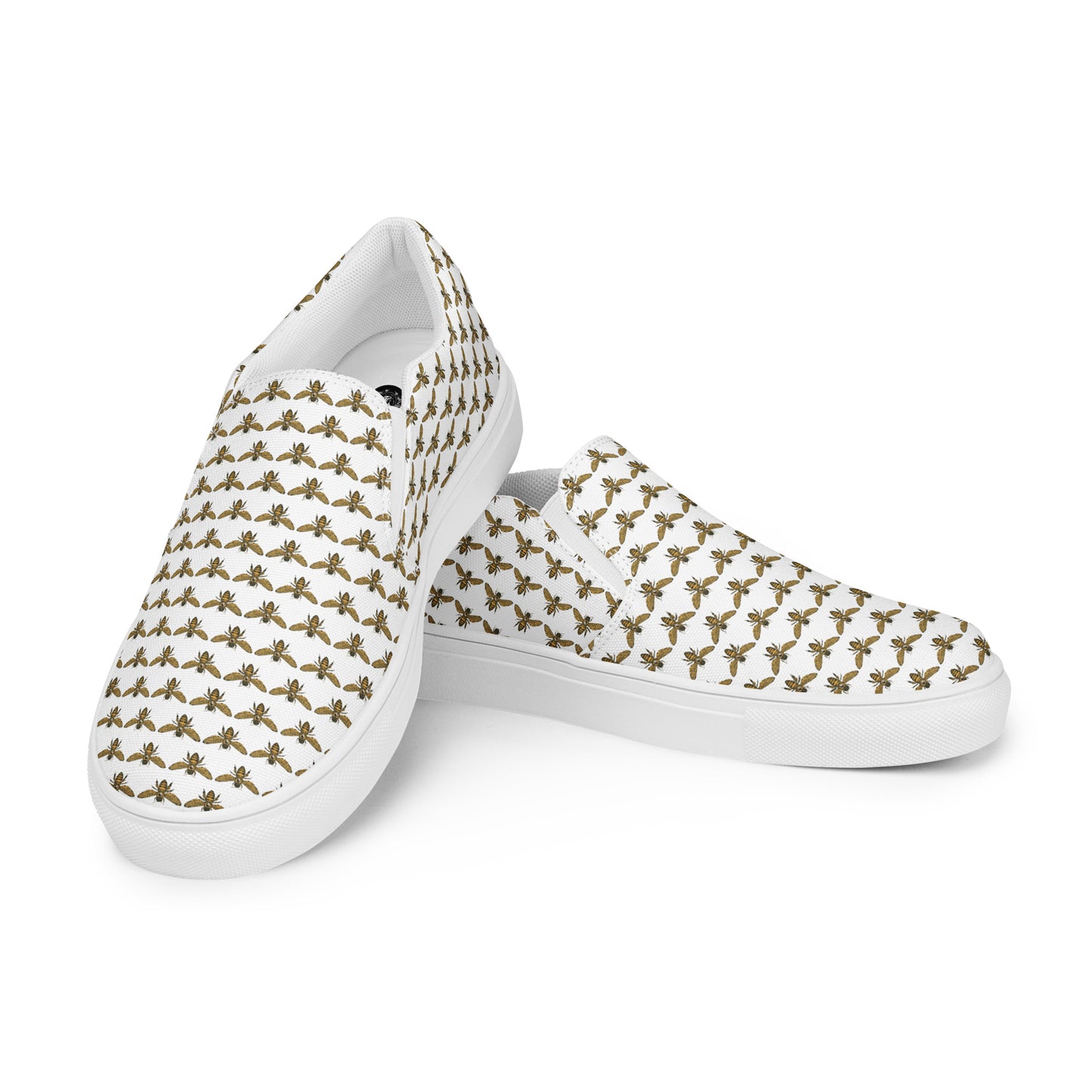 Eden Garden | Women’s  Slip-on Canvas Shoes | Bee Pattern