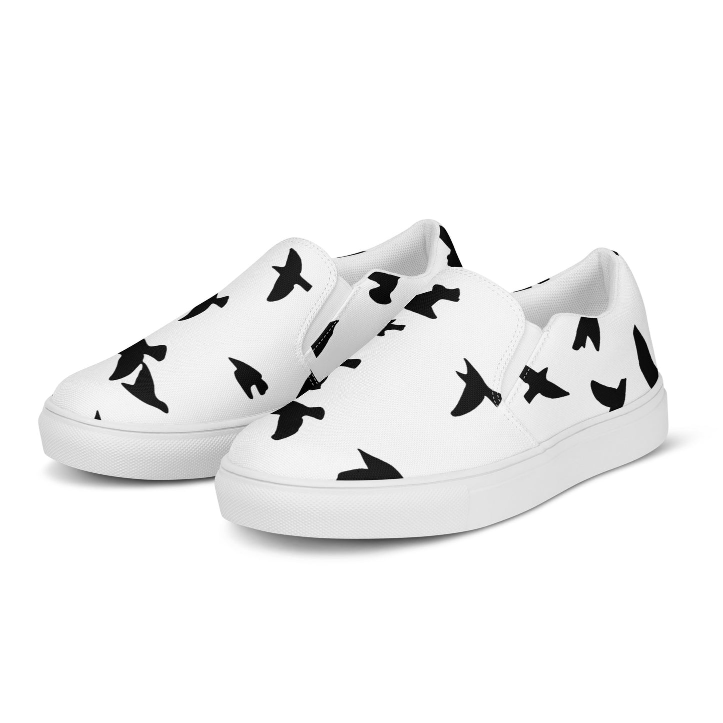 Eden Garden | Women’s Slip-on Canvas Shoes | Blackbirds Print