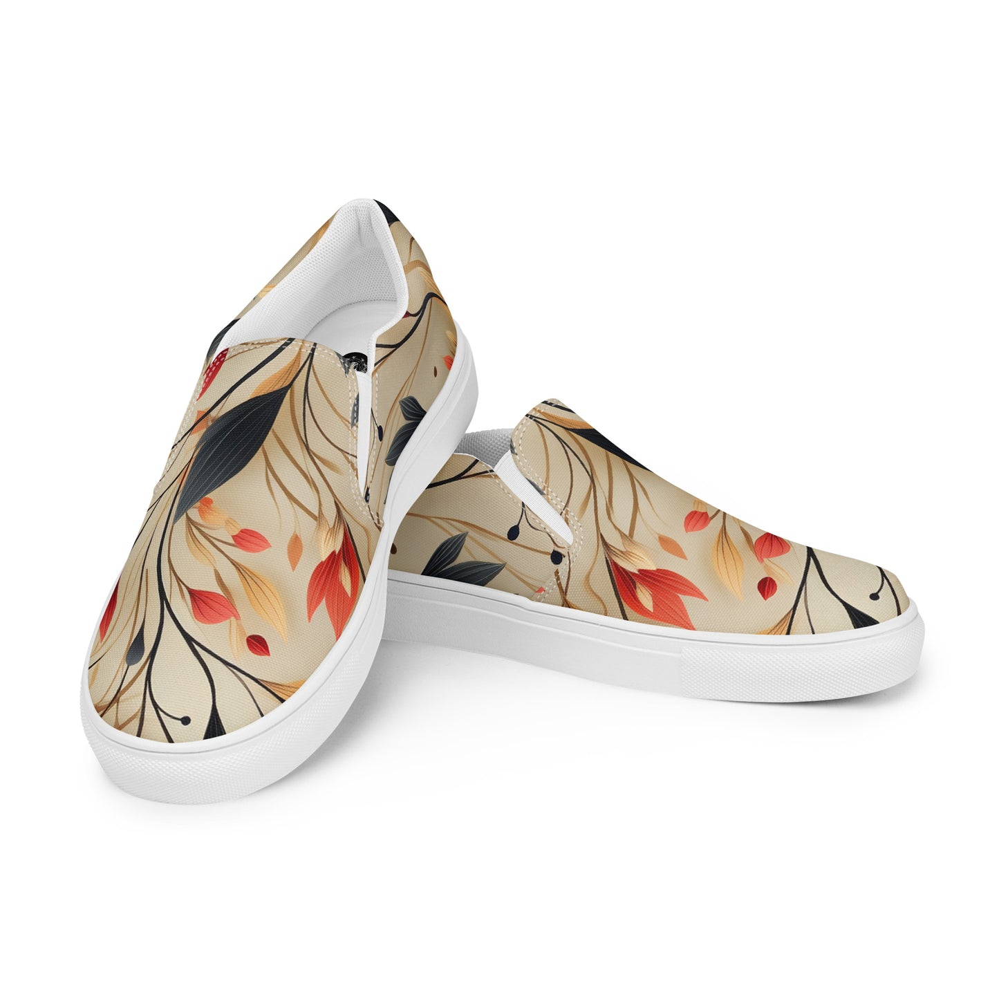 Eden Garden | Women’s Slip-on Canvas Shoes | Autumn Fire