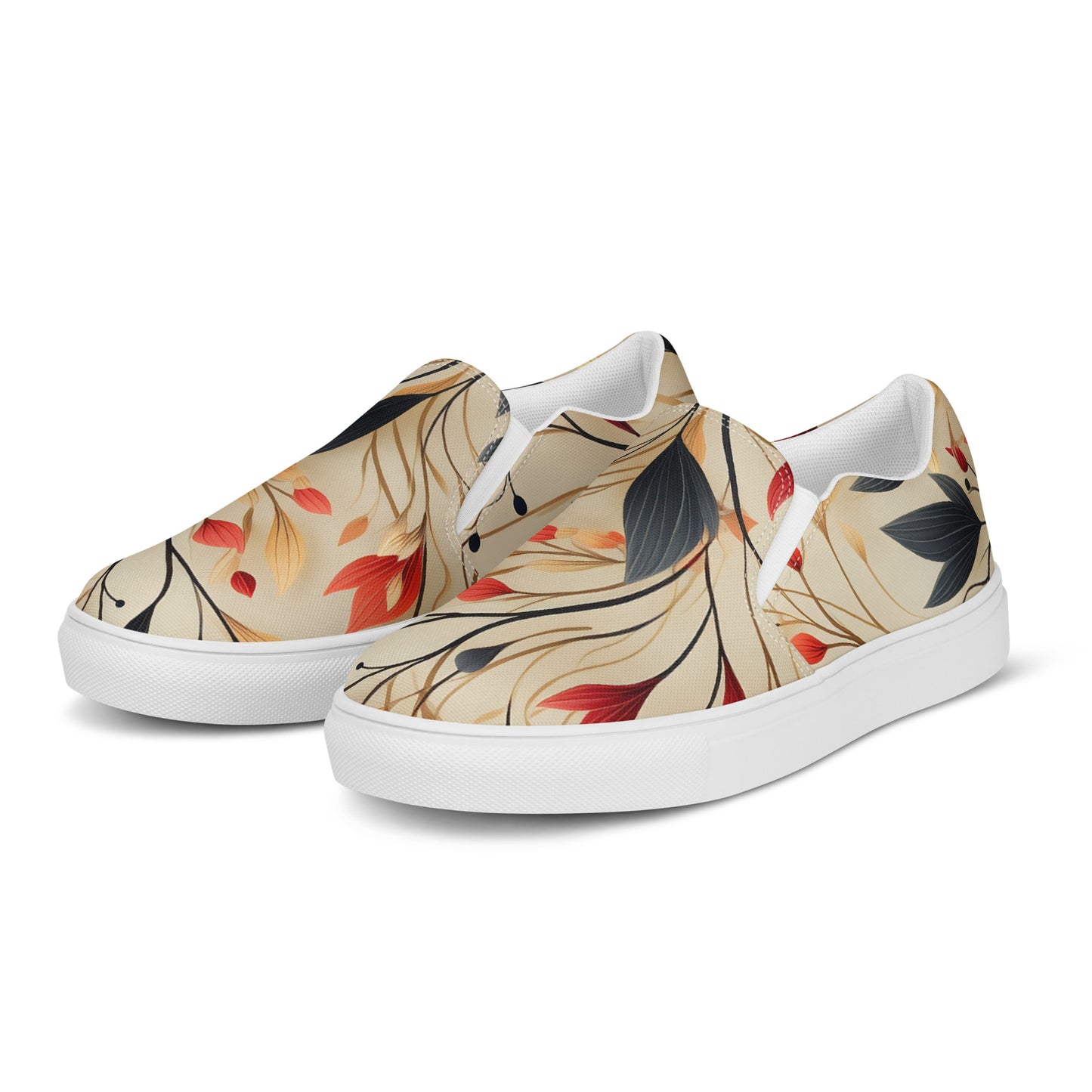 Eden Garden | Women’s Slip-on Canvas Shoes | Autumn Fire