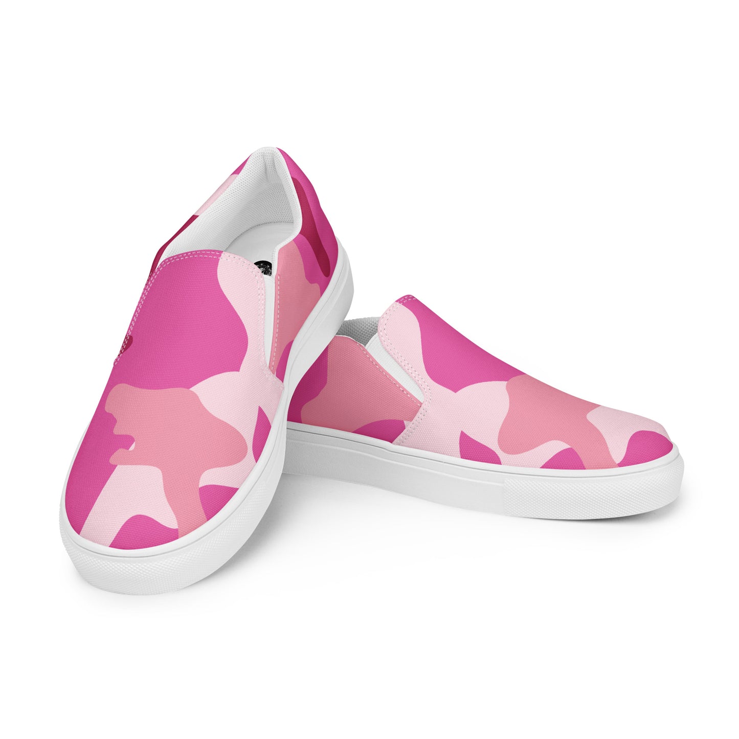 GeoMetro | Women’s Slip-on Canvas Shoes | Pink Camo