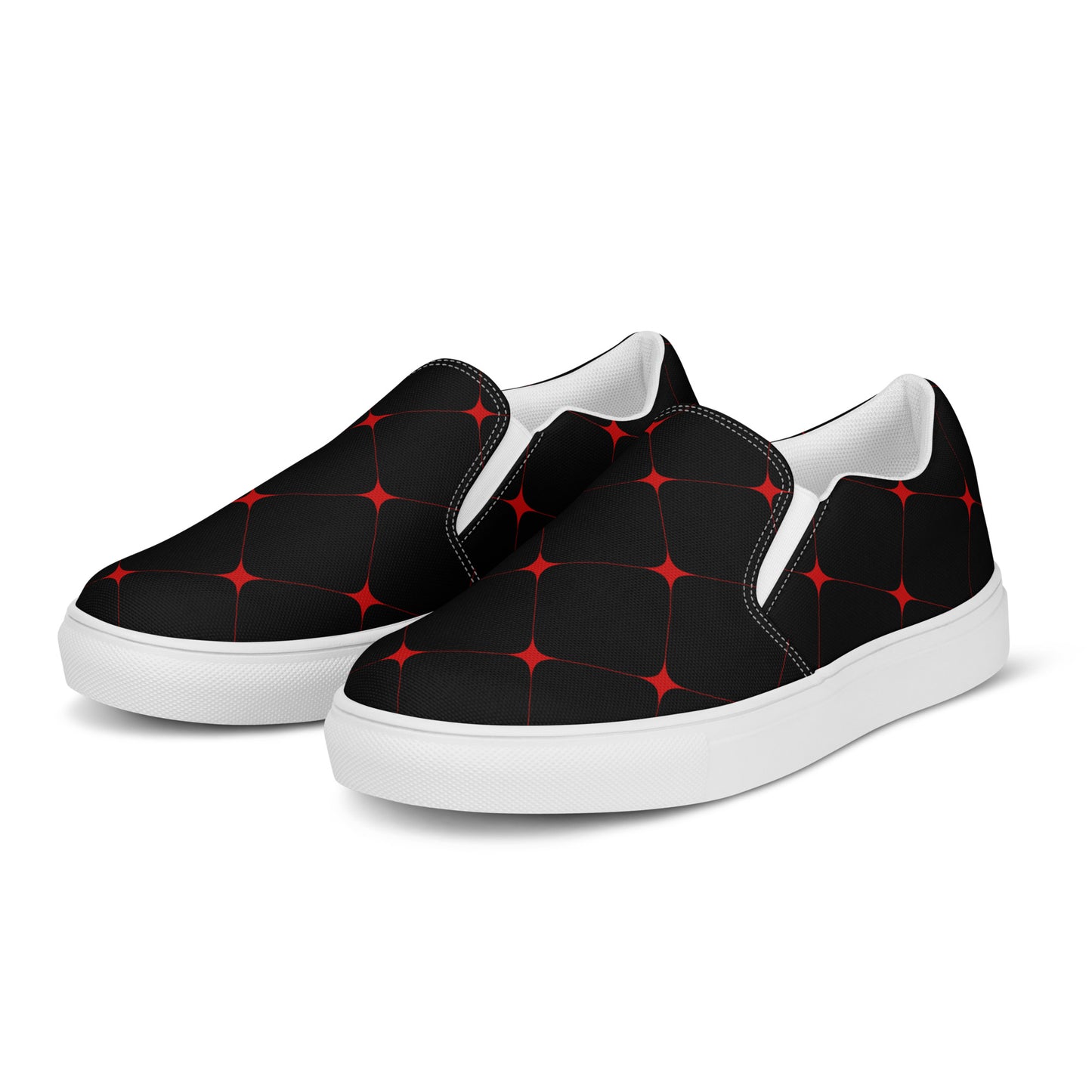 Silk Road | Women’s Slip-on Canvas Shoes | Crimson Diamond