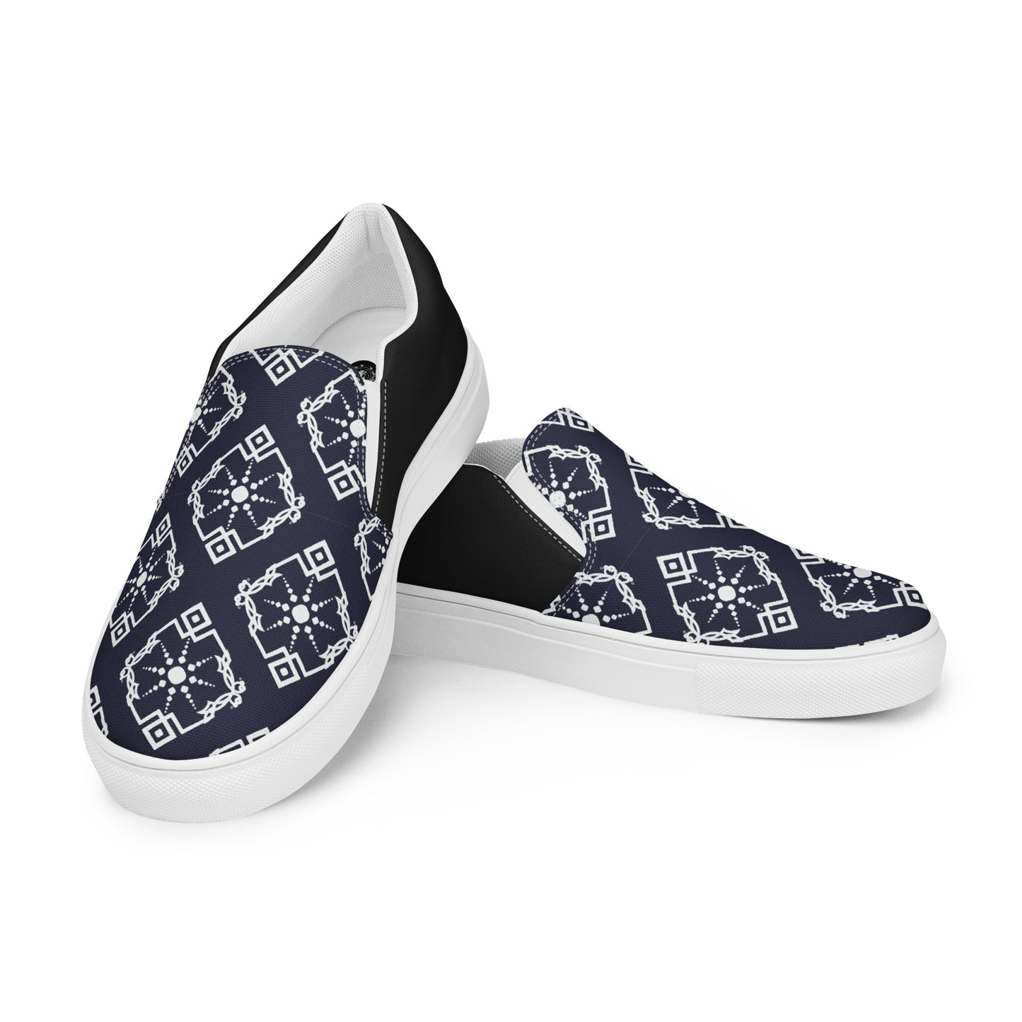 Silk Road | Women’s Slip-on Canvas Shoes | Moroccan Sun Halftone