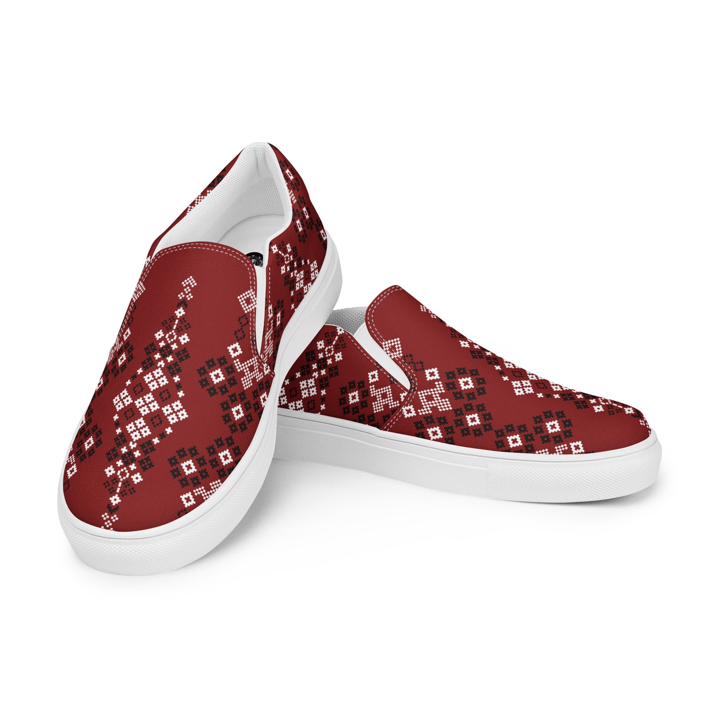 Southwest | Women’s Slip-on Canvas Shoes | Red Mesa