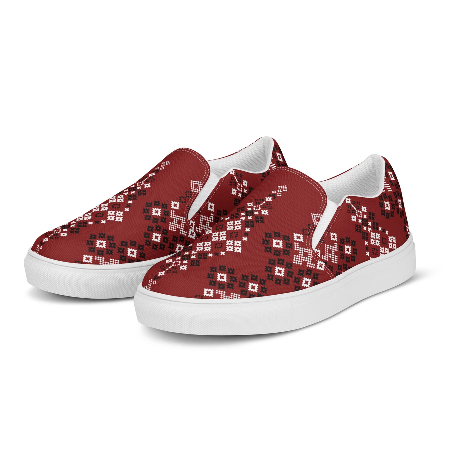 Southwest | Women’s Slip-on Canvas Shoes | Red Mesa