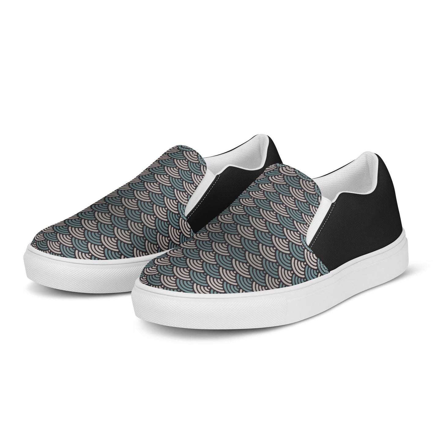 Silk Road | Women’s Slip-on Canvas Shoes | Sea Foam Halftone