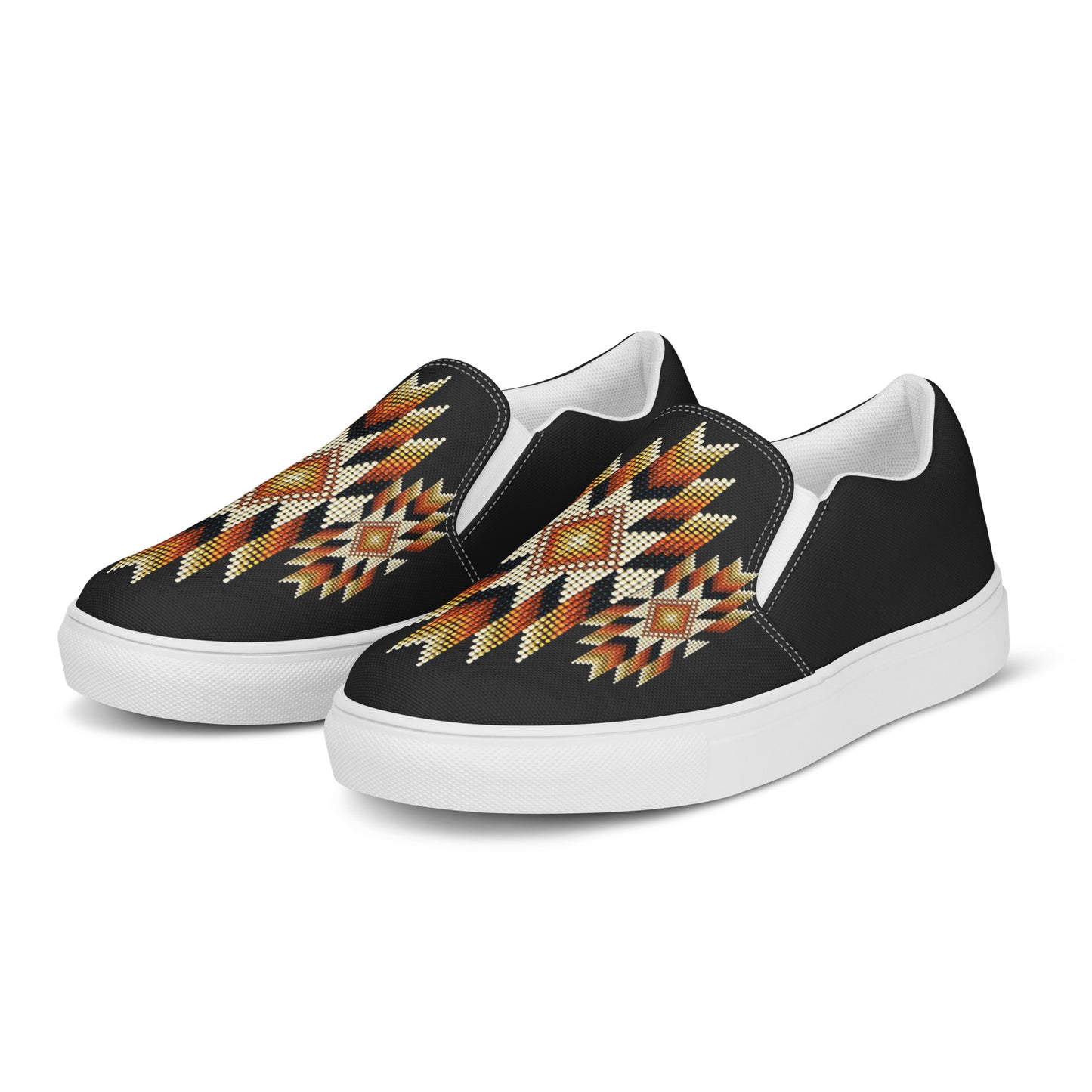 Southwest | Women’s Slip-on Canvas Shoes | Night Sky Halftone